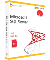 Microsoft SQL Server 2016 - 10 Pack User CALs Microsoft SQL Server 2016 - 10 Pack User CALs