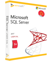Microsoft SQL Server 2017 - 5 Pack User CAL Microsoft SQL Server 2017 - 5 Pack User CAL